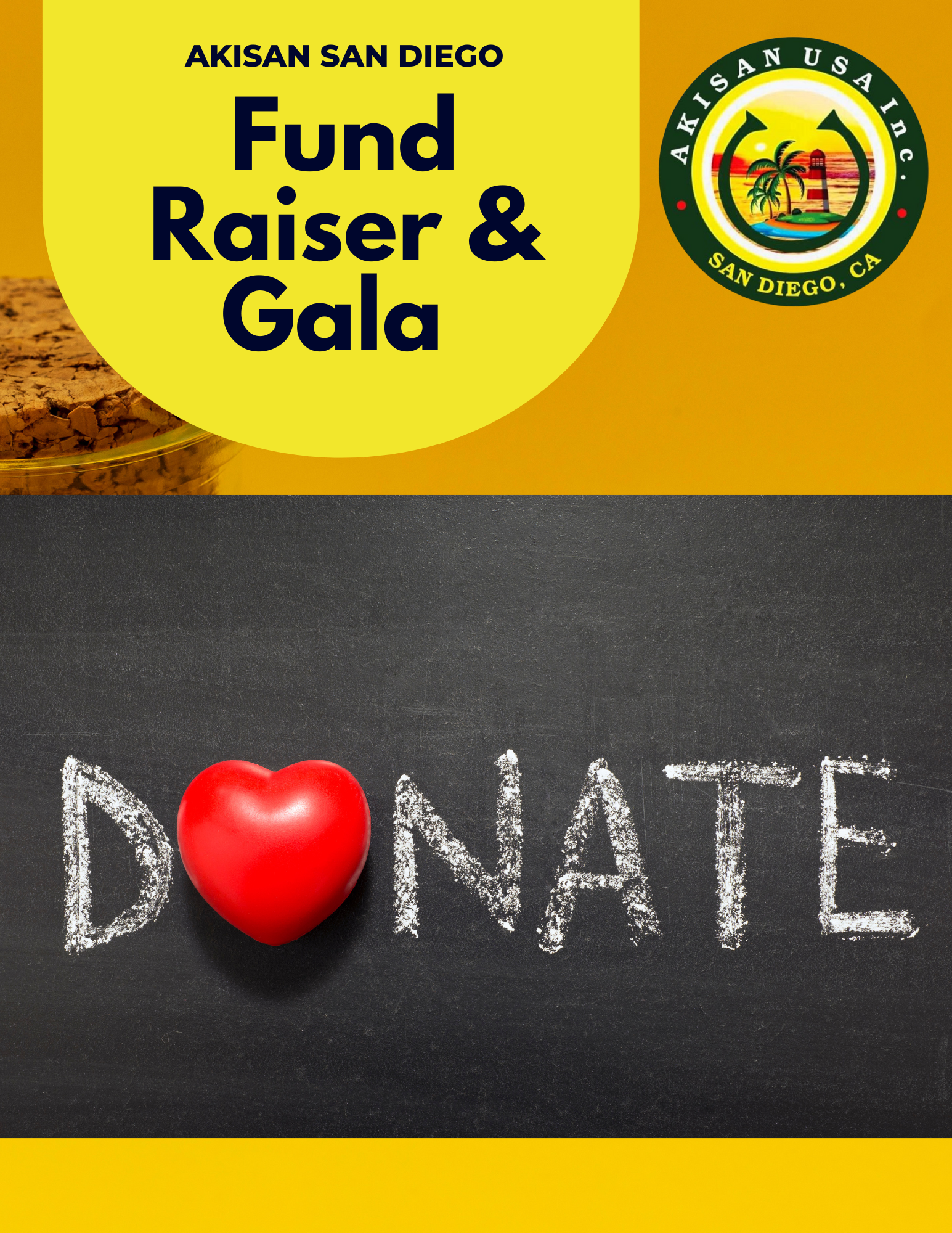 A chalkboard with the word donate written on it