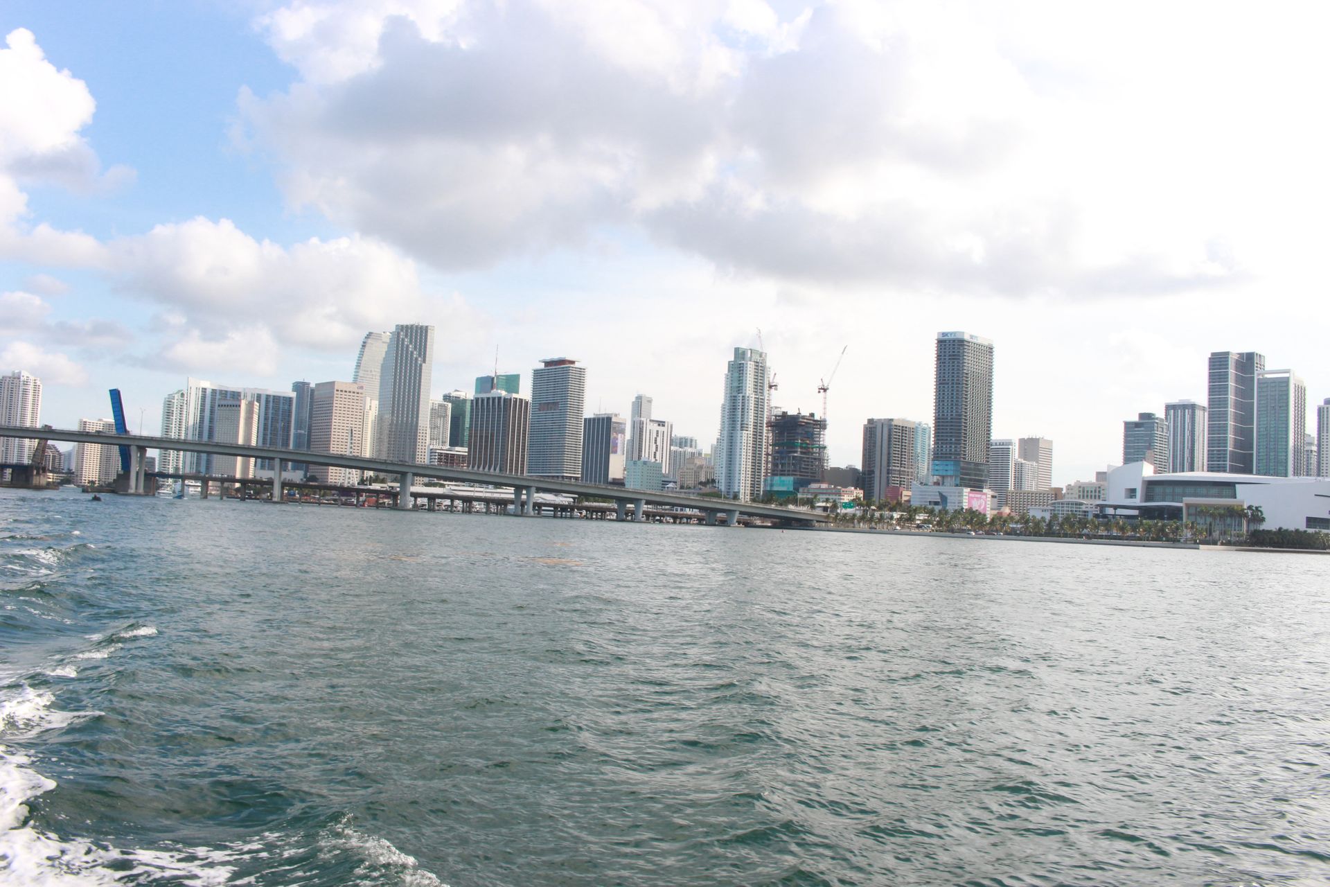 Skyline seen on the Miami Boat Cruise