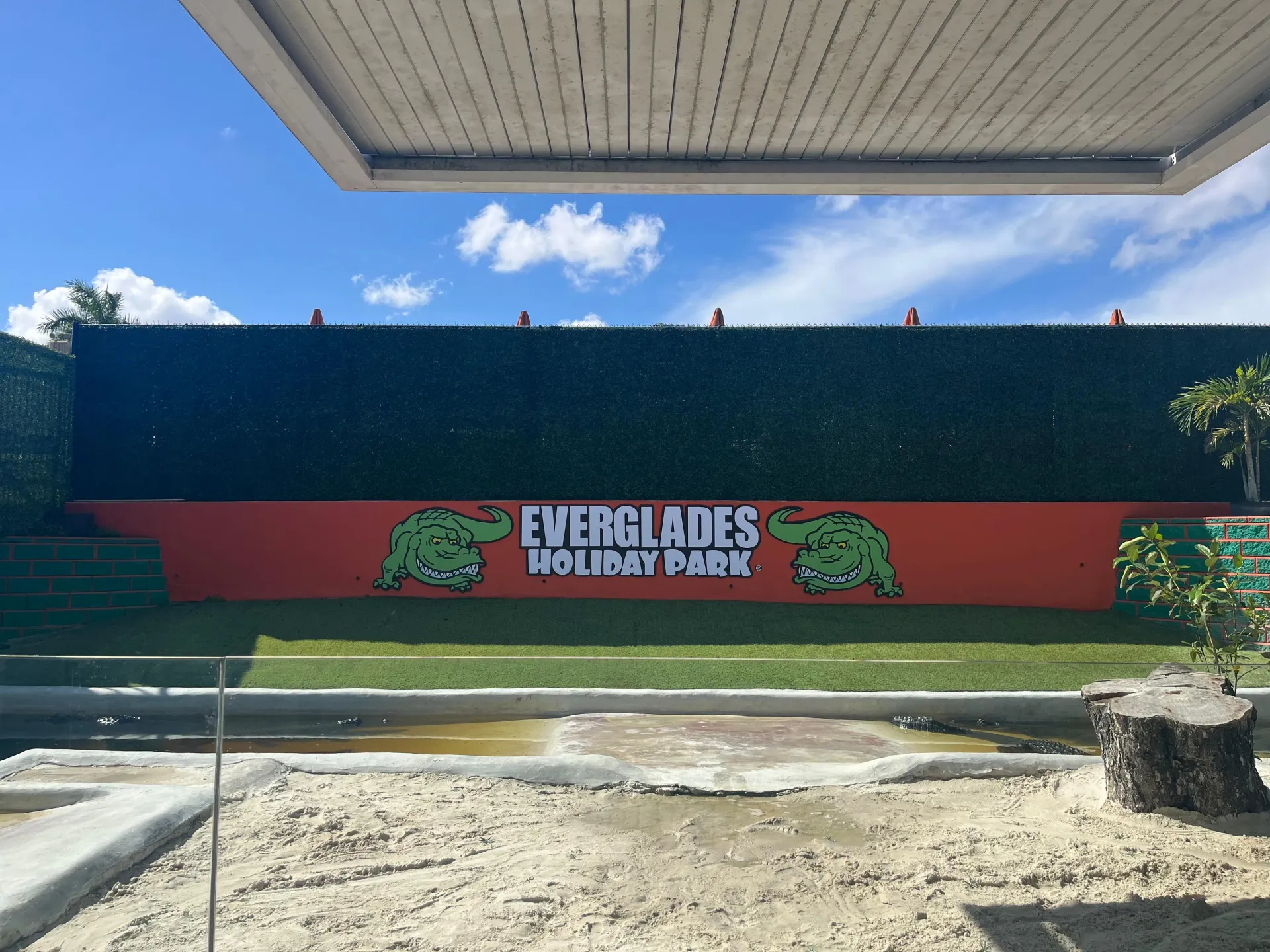 Everglades Holiday Park alligator show arena included with the Miami Everglades Tour experience