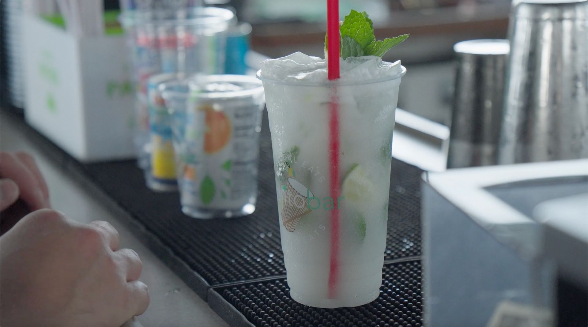 Mojito from the Mojito Bar  onboard