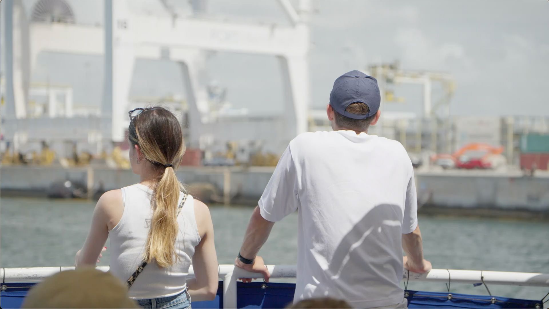 Passengers on a Miami Sightseeing Boat ride