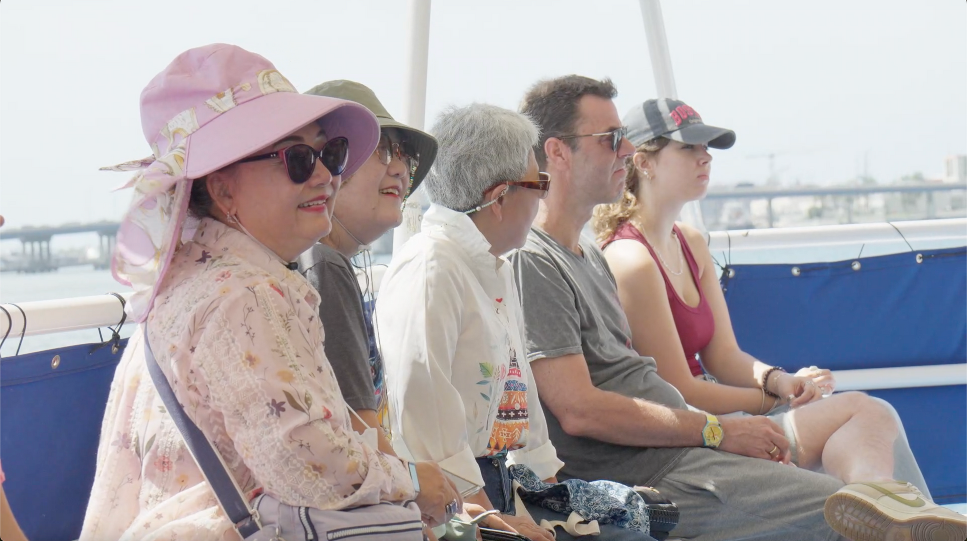 passengers on the Miami Boat Tour