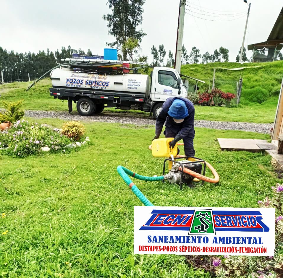 Desalojo, mantenimiento y limpieza de pozos sépticos
