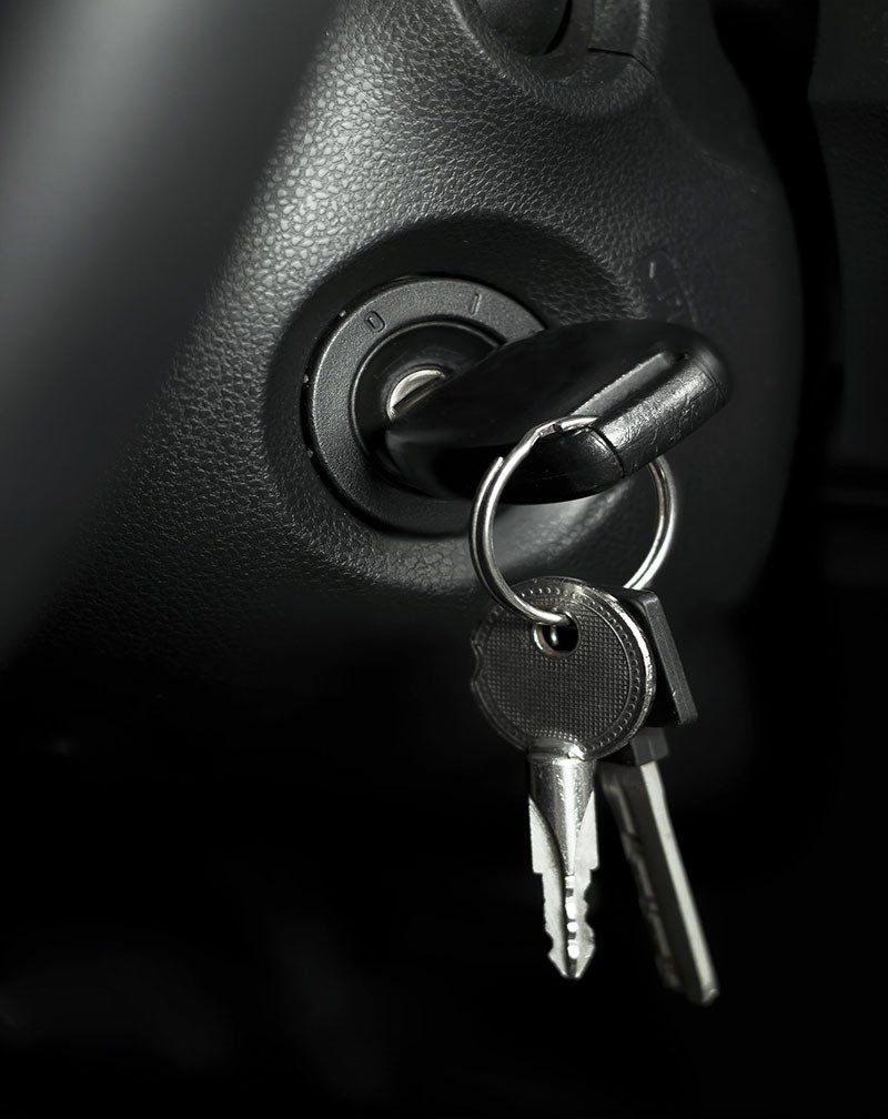 A Close Up of a Car Key in the Ignition — Coast & Hinterland Mobile Locksmiths In Noosaville, QLD