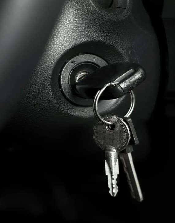A Close Up of a Car Key in the Ignition — Coast & Hinterland Mobile Locksmiths In Noosaville, QLD