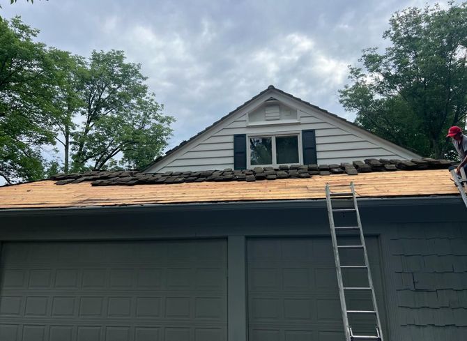 Home roof repairing process