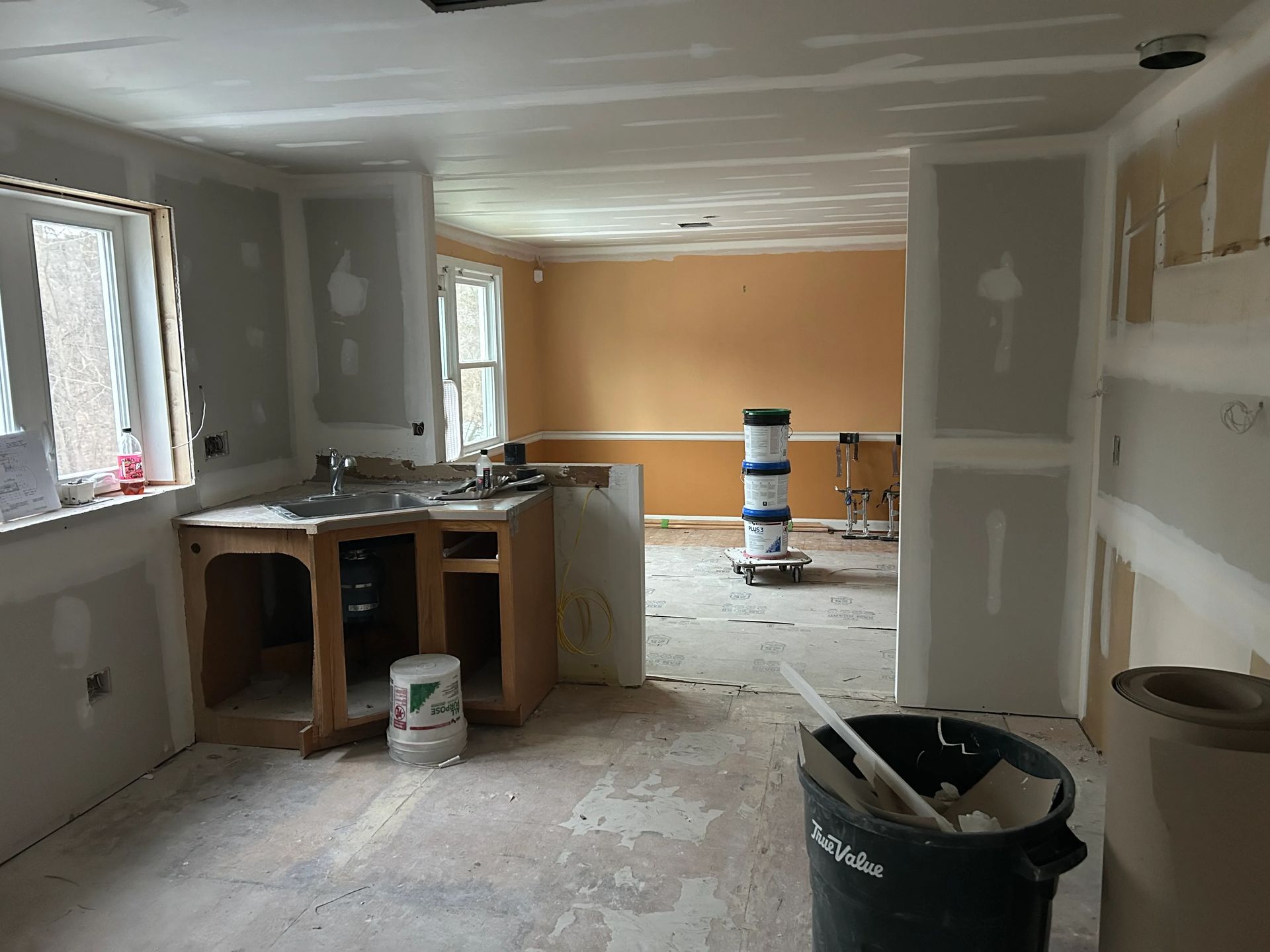 Kitchen renovation in progress