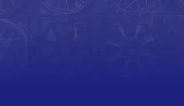 Wheels in background with blue overlay | Finger Lakes Automotive & Marine