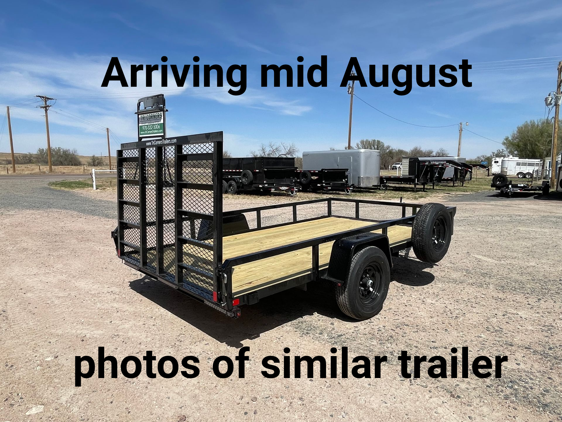 2026 H&H 12' Heavy Duty Rail Side Utility Trailer