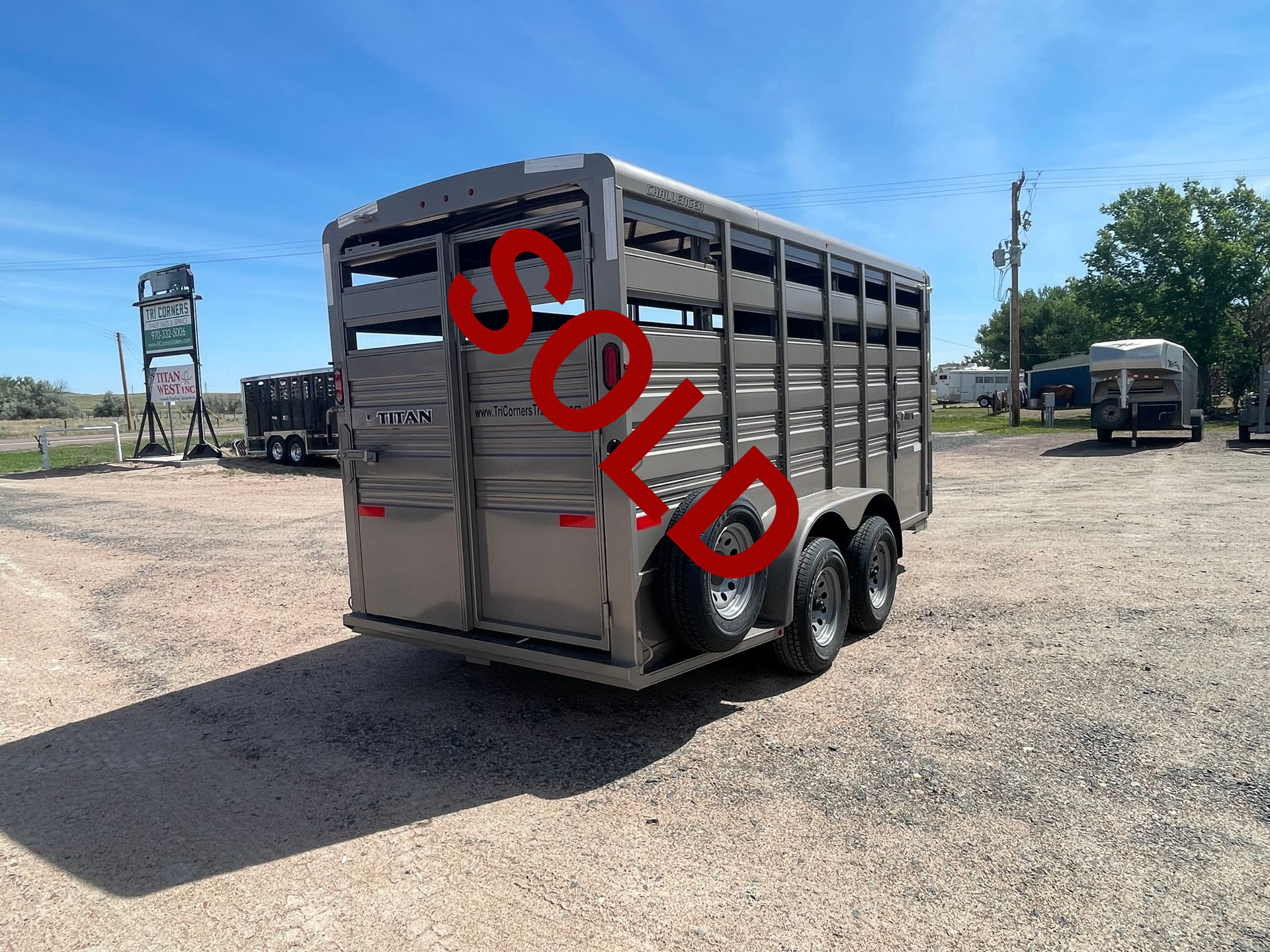 2026 Titan 16' "Challenger" BH Livestock Trailer