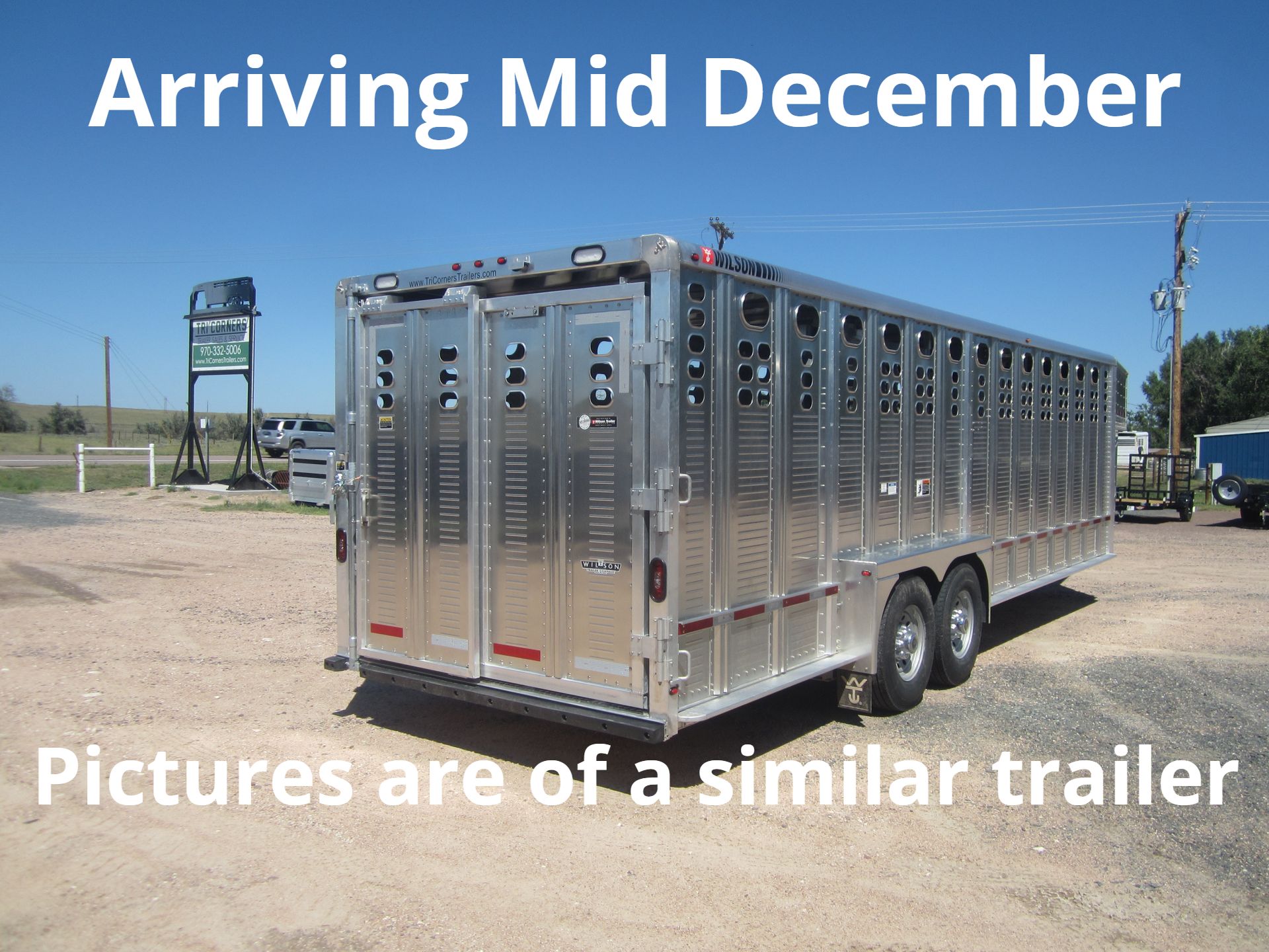 2026 Wilson 7x26 "Ranch Hand" Livestock Trailer