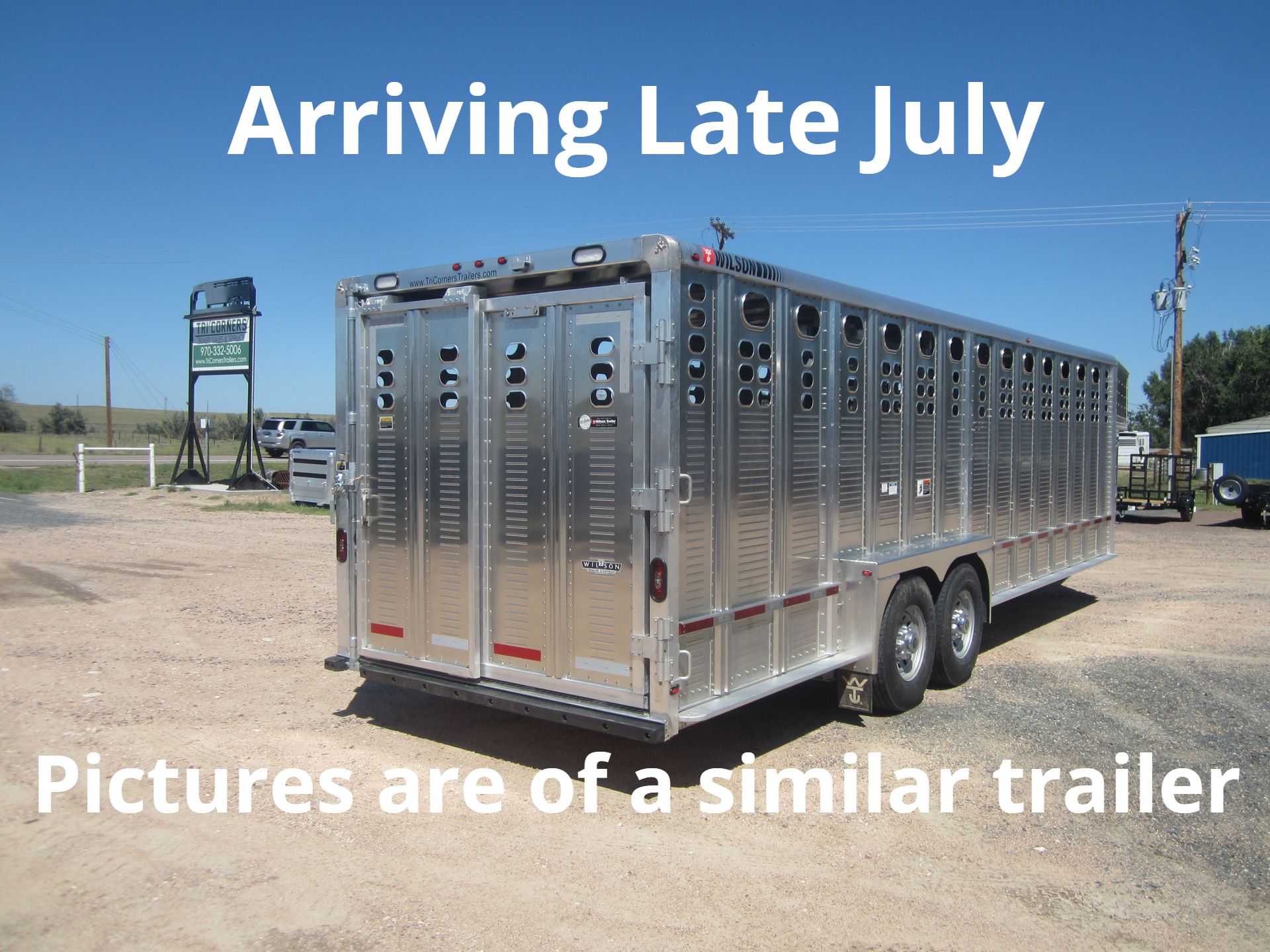 2026 Wilson 7x26 "Ranch Hand" Livestock Trailer