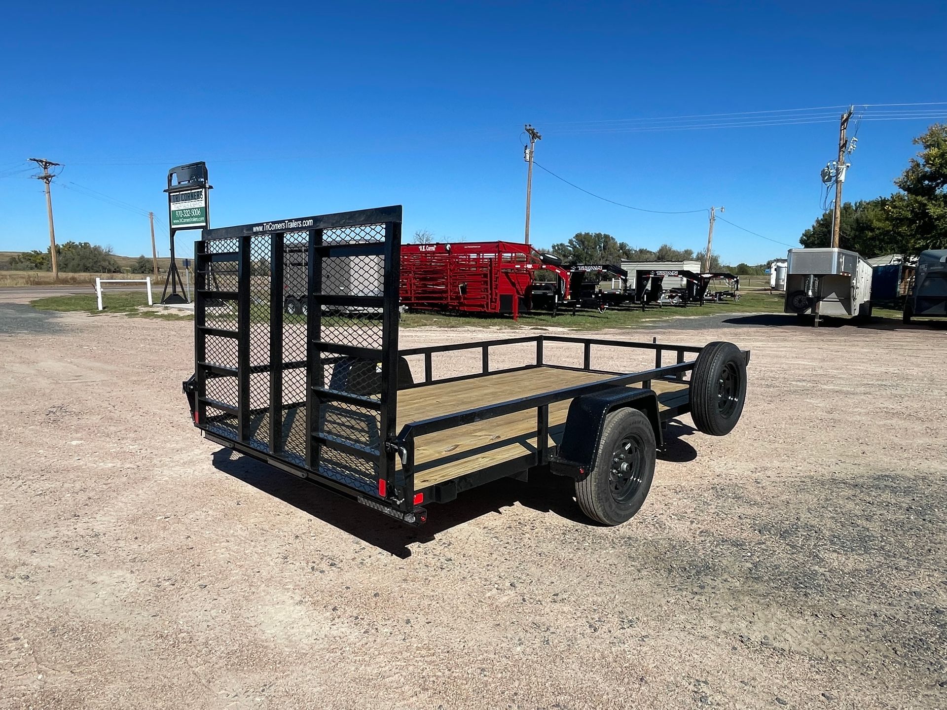 2026 H&H 82x12 Rail Side Utility Trailer