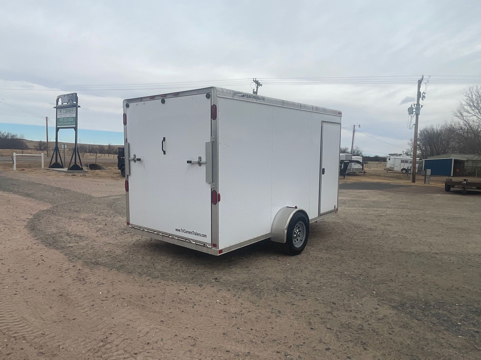 2010 Featherlite 12' BH V-Nose Cargo Trailer