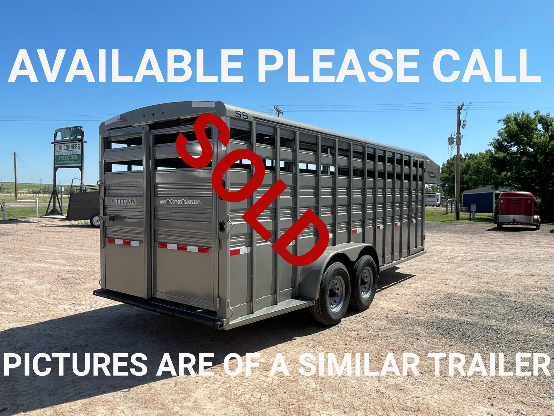 2025 Titan 6'8x20 "Standard" Livestock Trailer