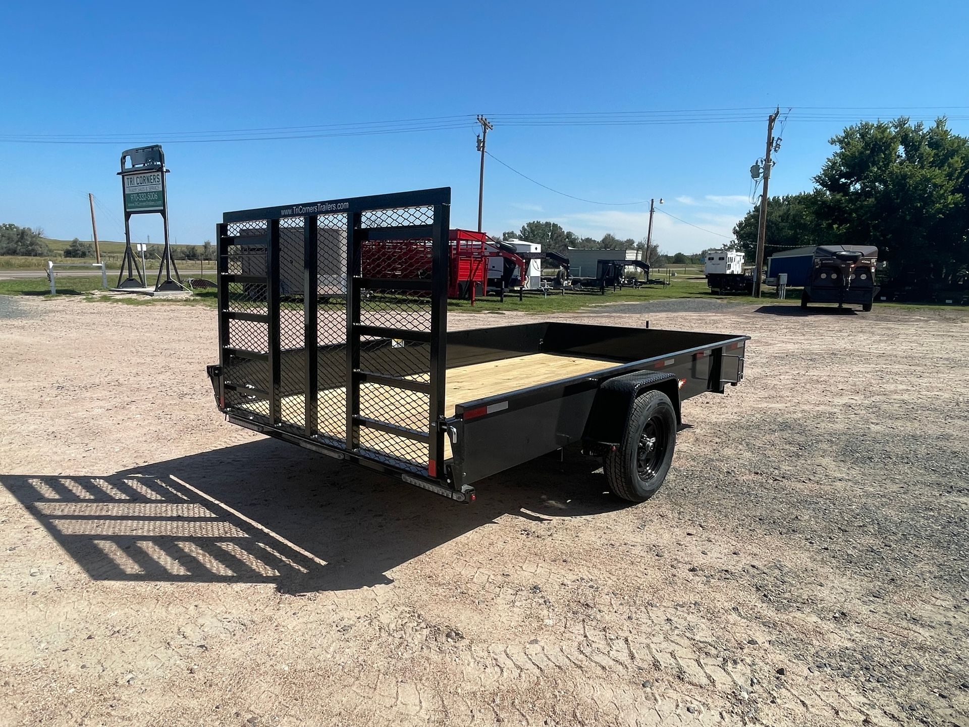 2026 H&H 12' Solid Side Utility Trailer