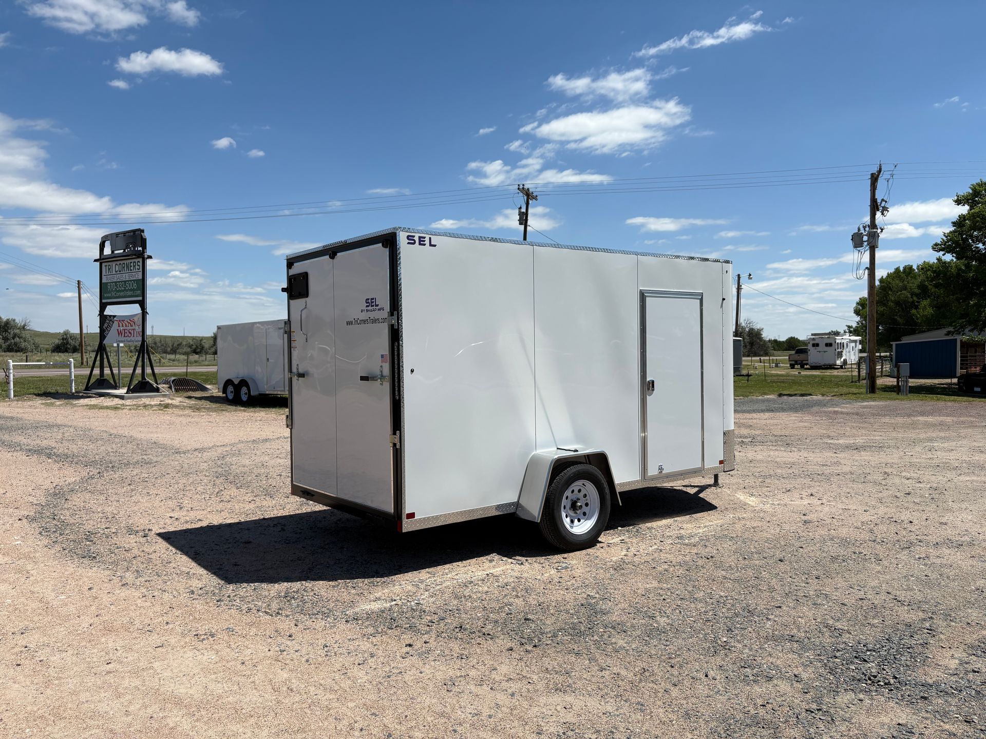 2026 Sharp 6x12 "SEL" BH V-Nose Cargo Trailer
