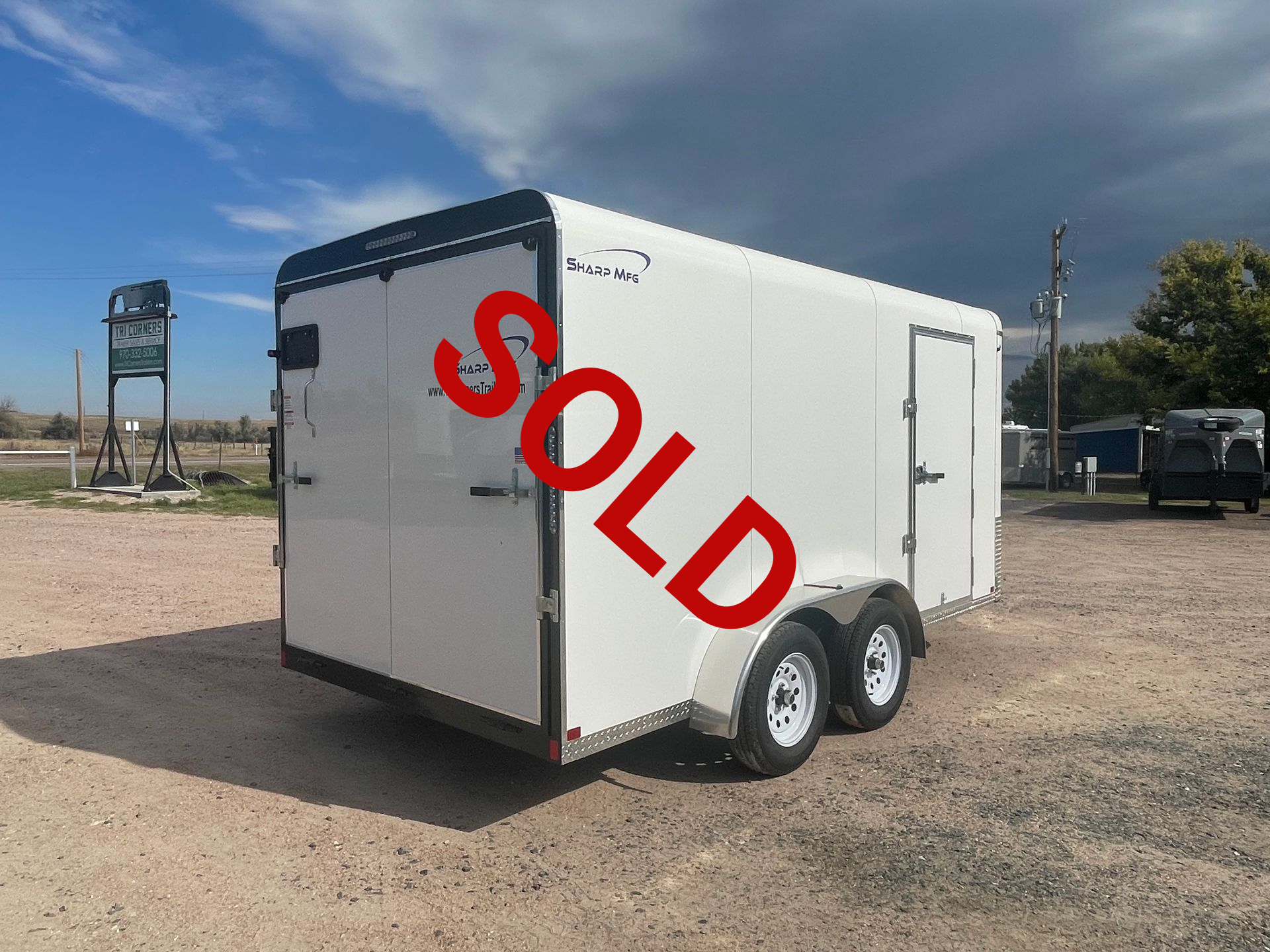 2026 Sharp 14' Tandem Axle V-Nose Cargo Trailer