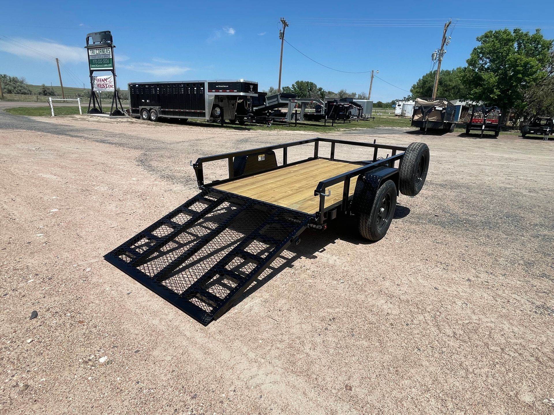 2026 H&H 60x8 Rail Side Utility Trailer