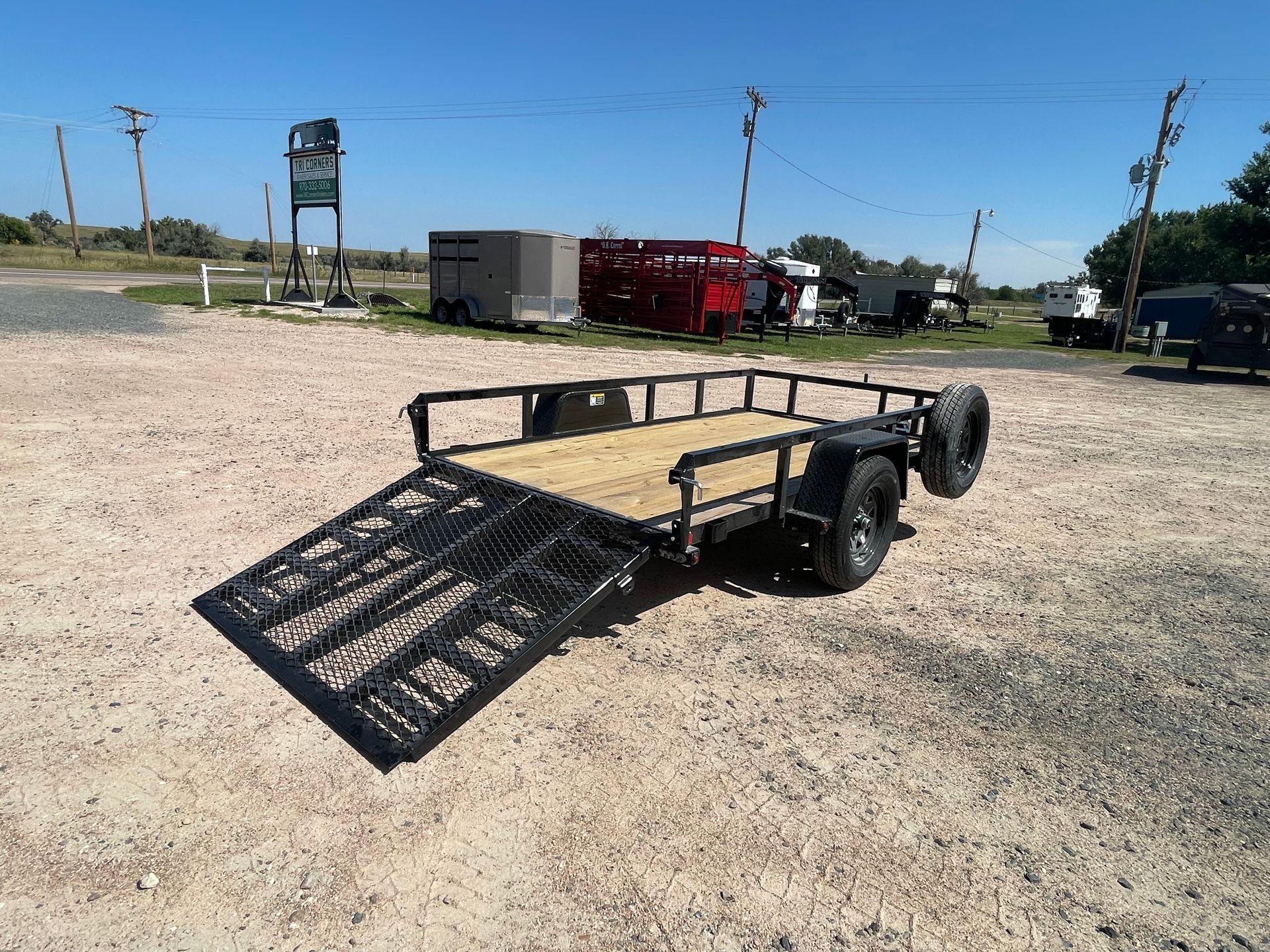2026 H&H 66x10 Rail Side Utility Trailer