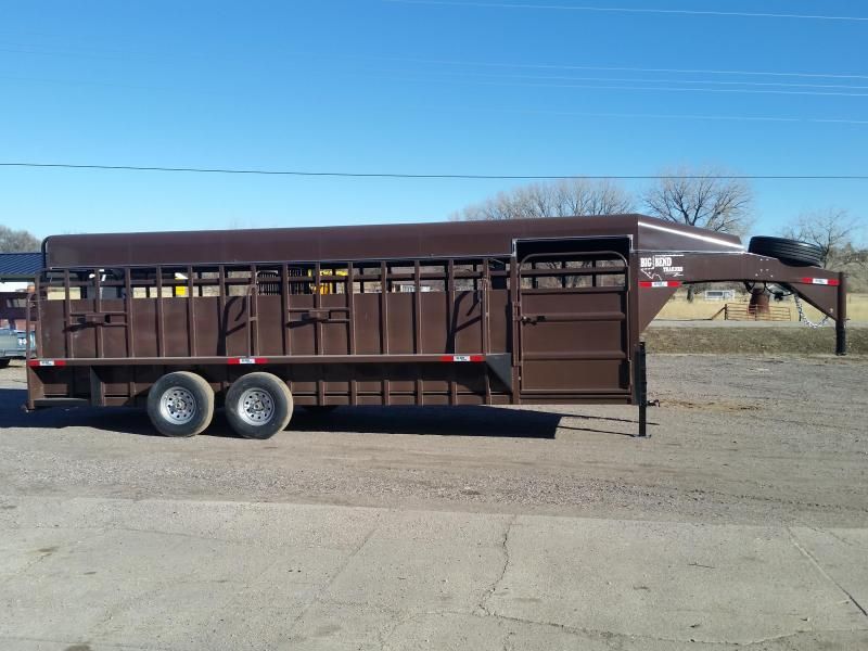 2025 Big Bend 6’8x20 Full Top Livestock Trailer