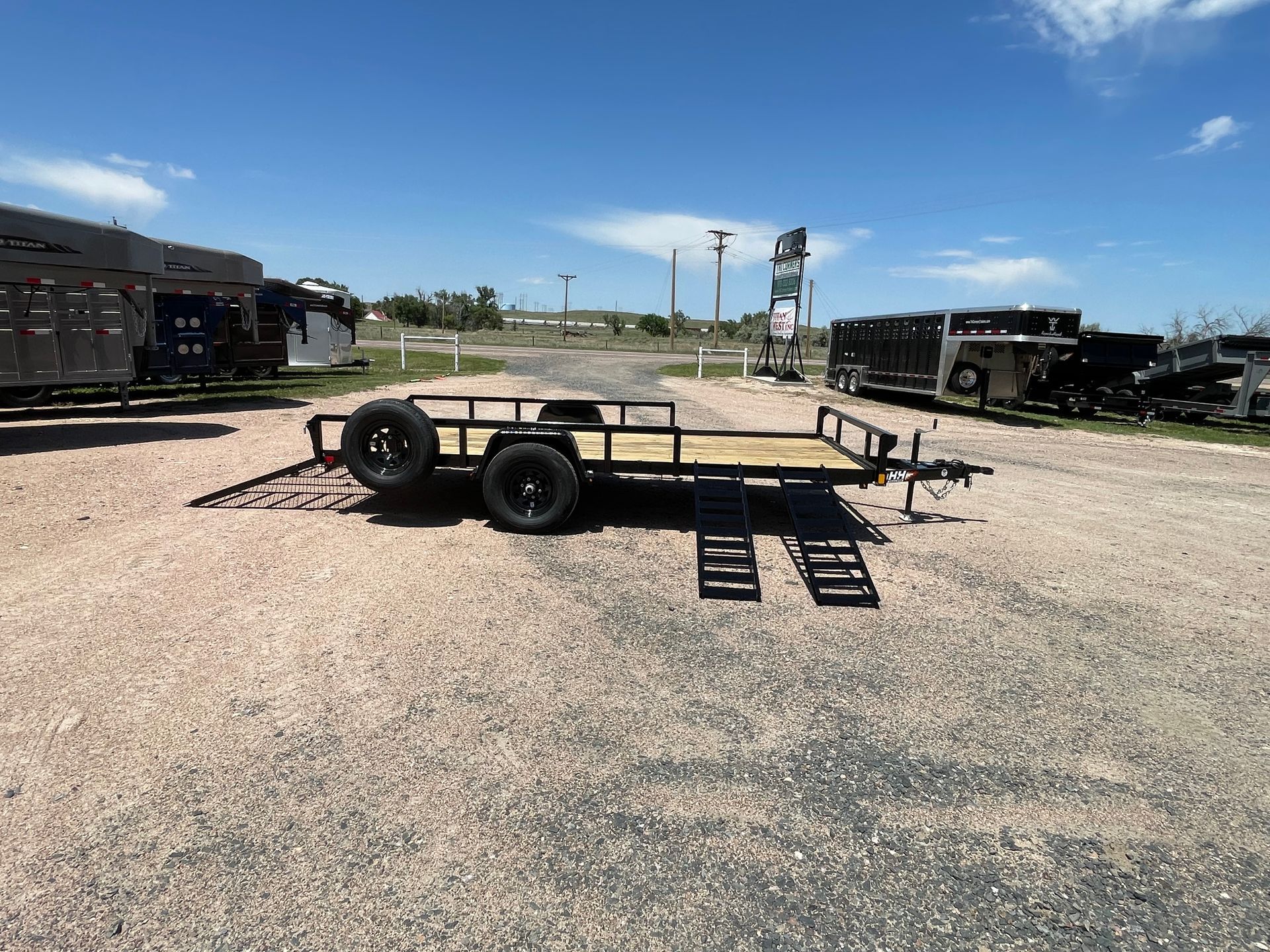 2026 H&H 82x14 Heavy ATV Trailer