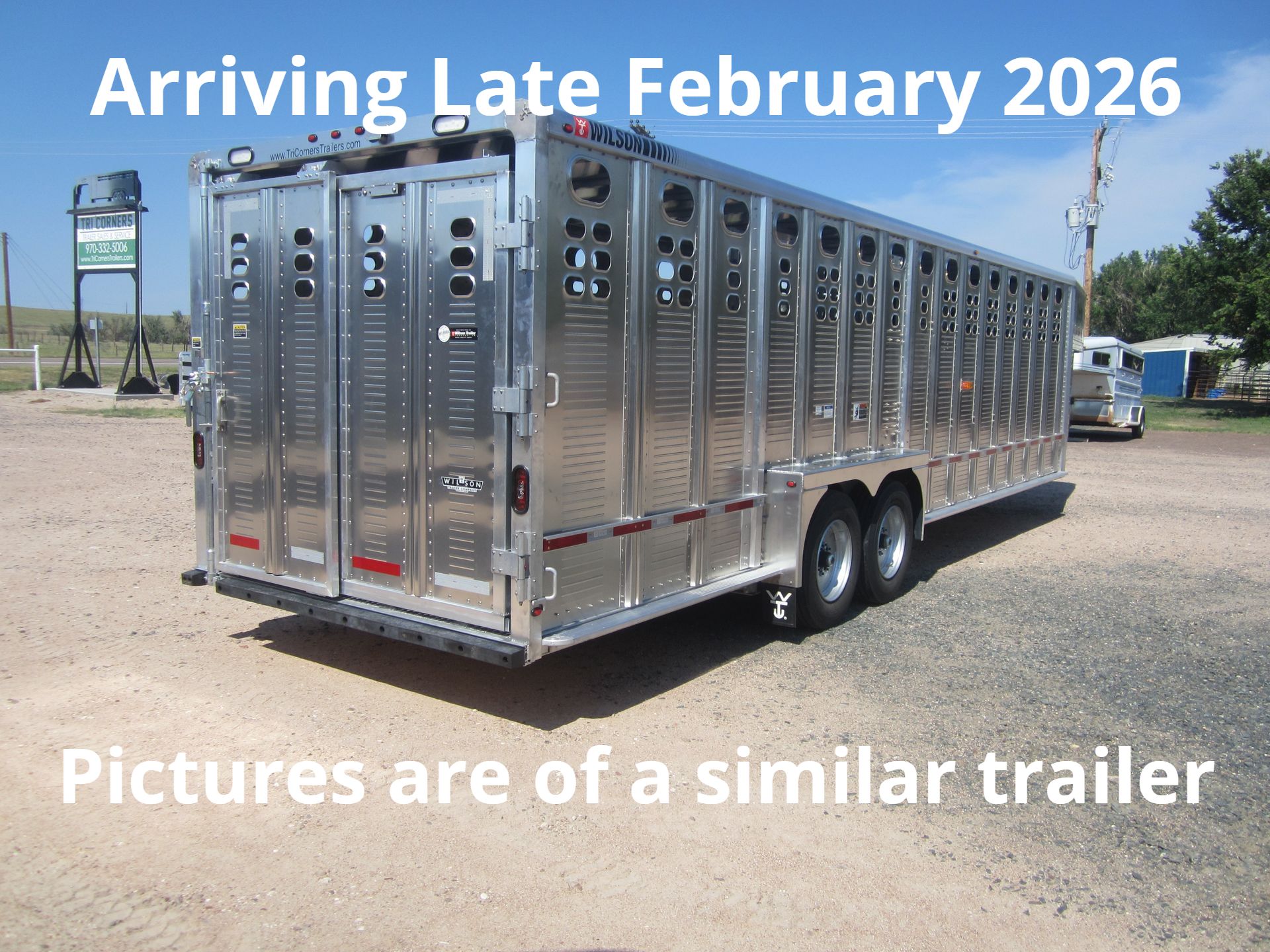 2026 Wilson 7x28 "Ranch Hand" Livestock Trailer