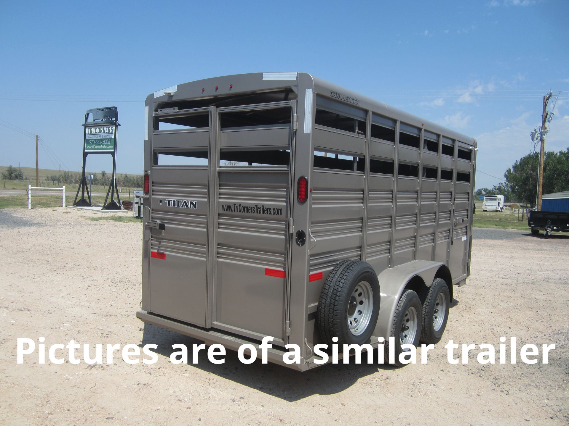 2025 Titan 6x16 BH "Challenger" Livestock Trailer