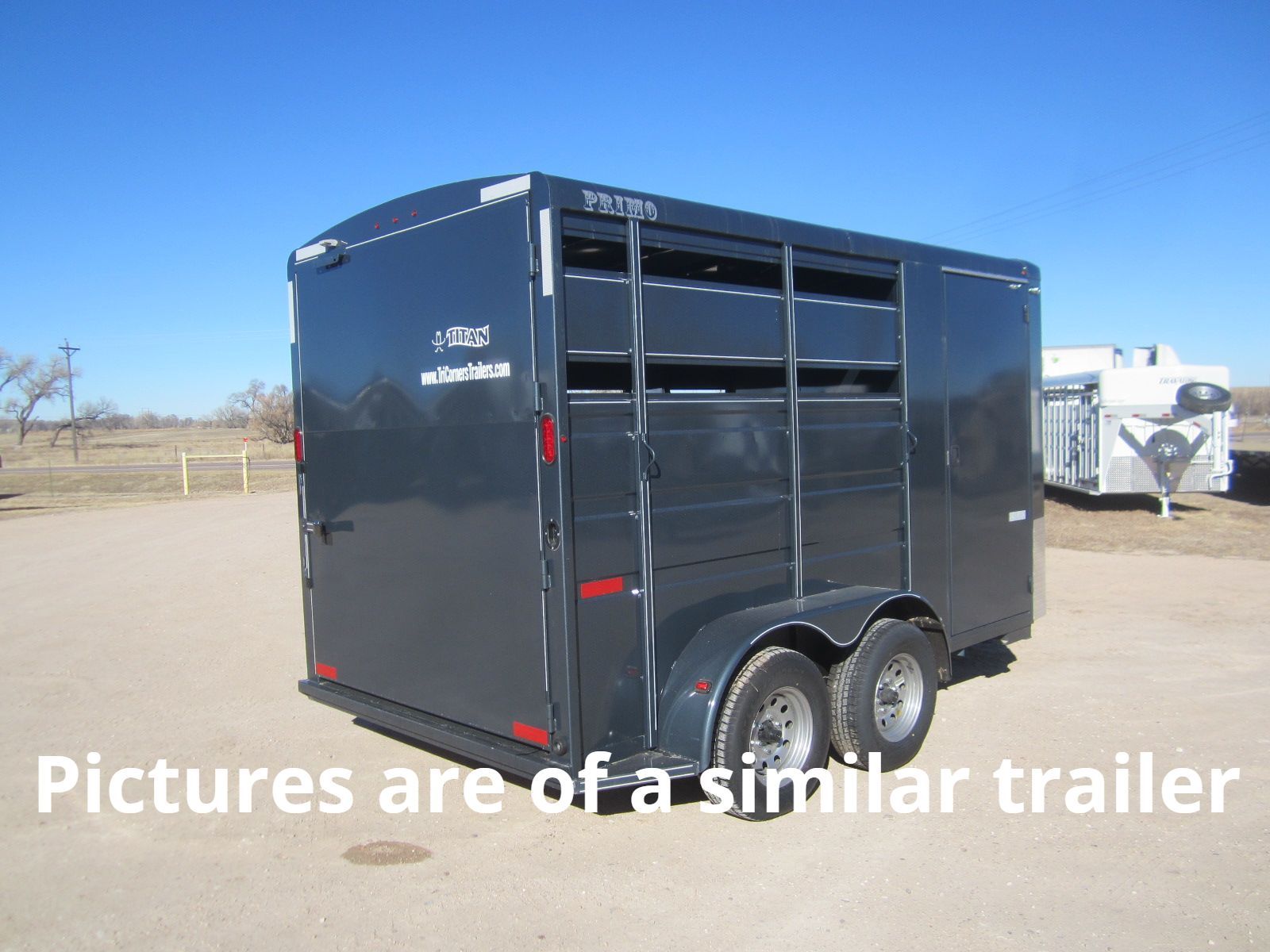 2025 Titan 6'8x14 BH 2 Horse "Primo" Trailer