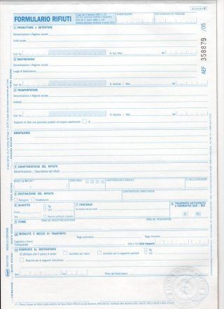 Formulario rifiuti