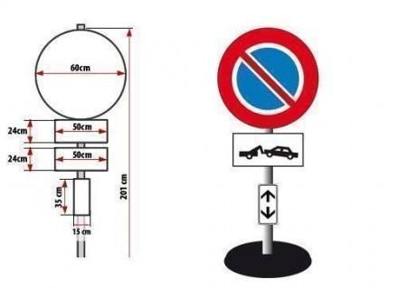 segnaletica per il divieto di sosta