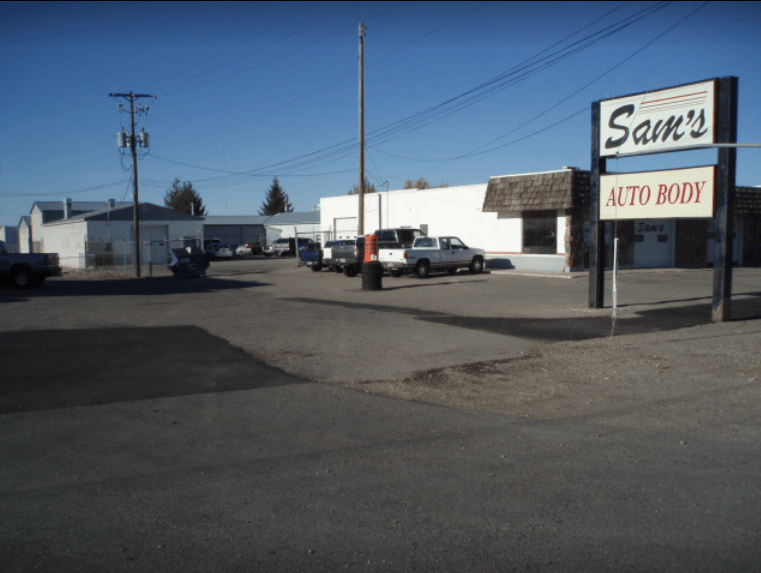 Side Parking Outside Sam's Auto Shop — Idaho Falls, ID — Sam's Auto Body