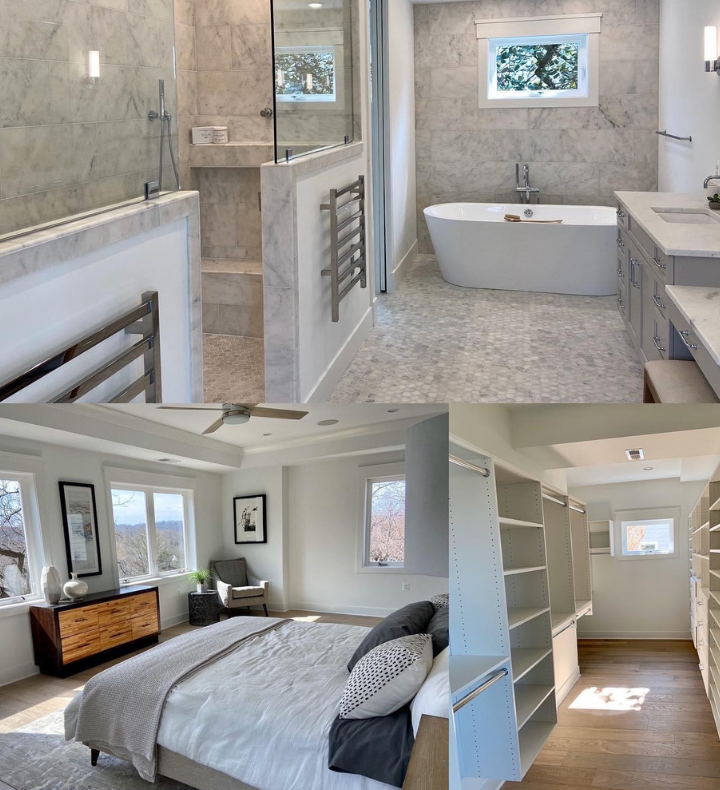 TreeHouse Property bedroom and bathroom renovation