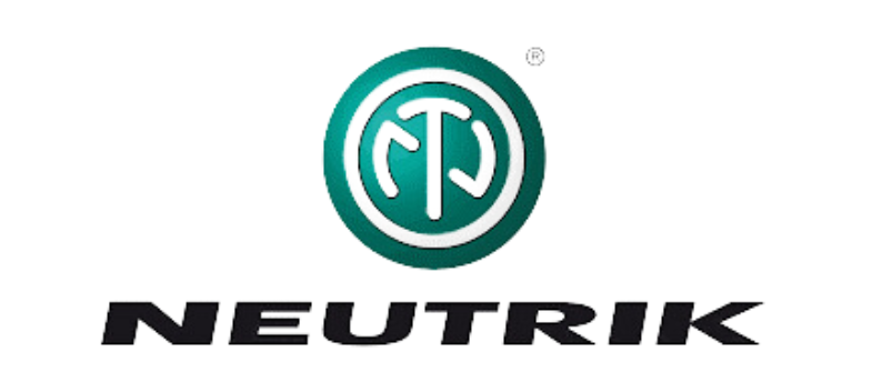 Ein grün-weißes Logo für eine Firma namens Neutrik