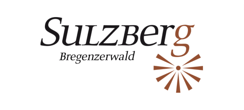 Auf weißem Hintergrund ist ein Logo für Sulzberg Bregenzerwald abgebildet.