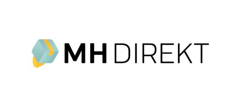 Das mh direkt-Logo steht auf weißem Hintergrund.