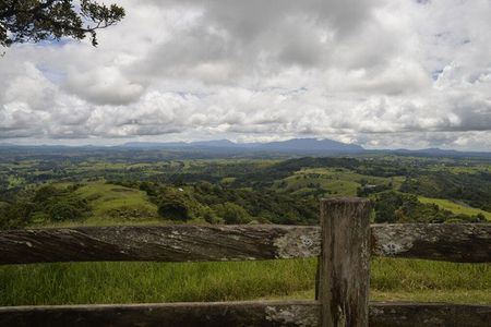 Scenic Mountain Vista through a Fence — Green Vision NT in Lee Point, NT