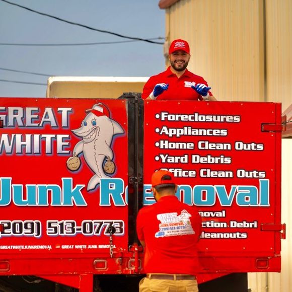 Great White Employee Preparing  — Livermore, CA — Great White Junk Removal Livermore