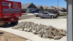 Before Rock Removal — Livermore, CA — Great White Junk Removal Livermore