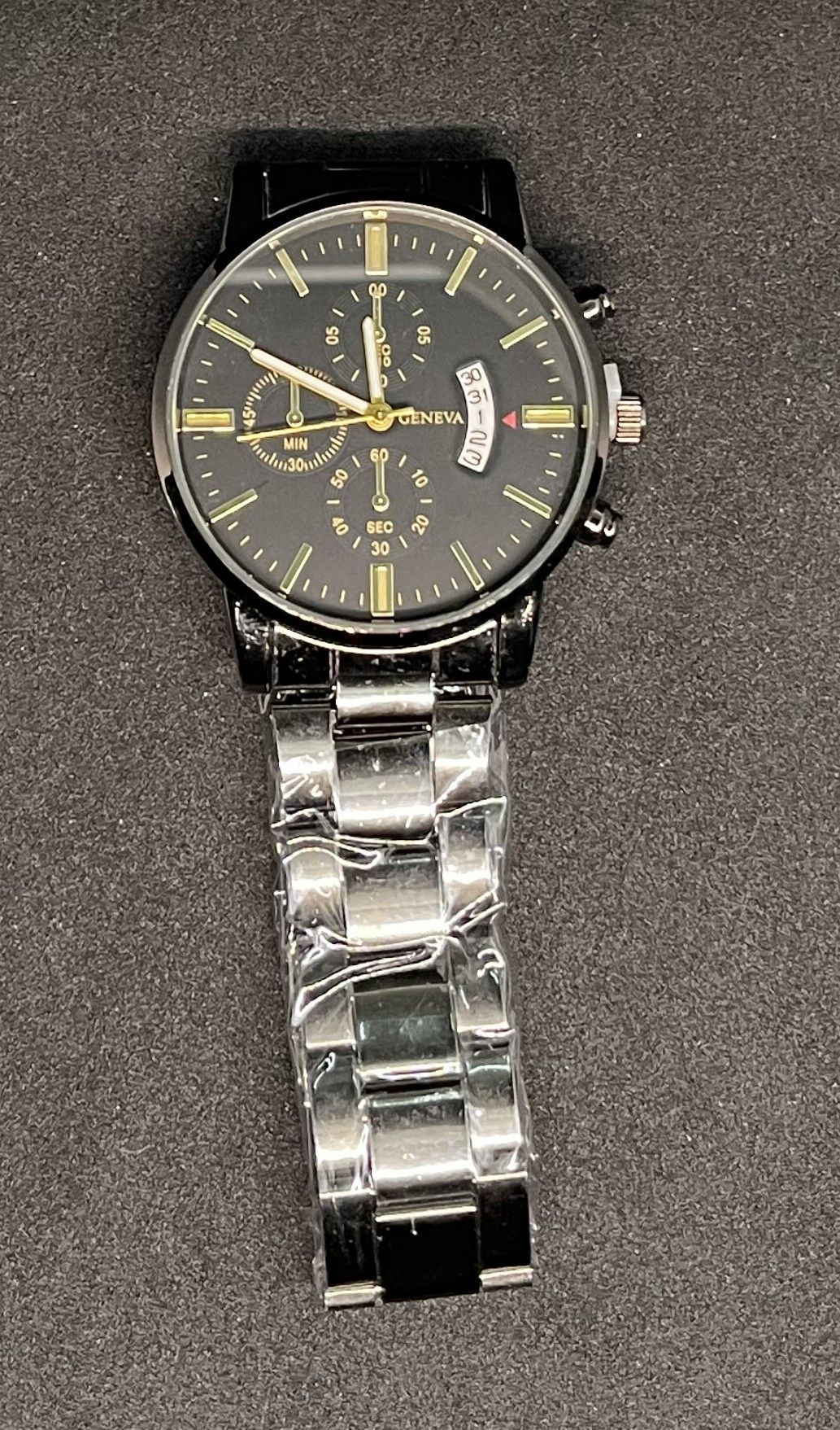 SJAARMS Herenhorloge – Zwart/Zilver – Luxe Chronograaf Look – Zakelijke Stijl