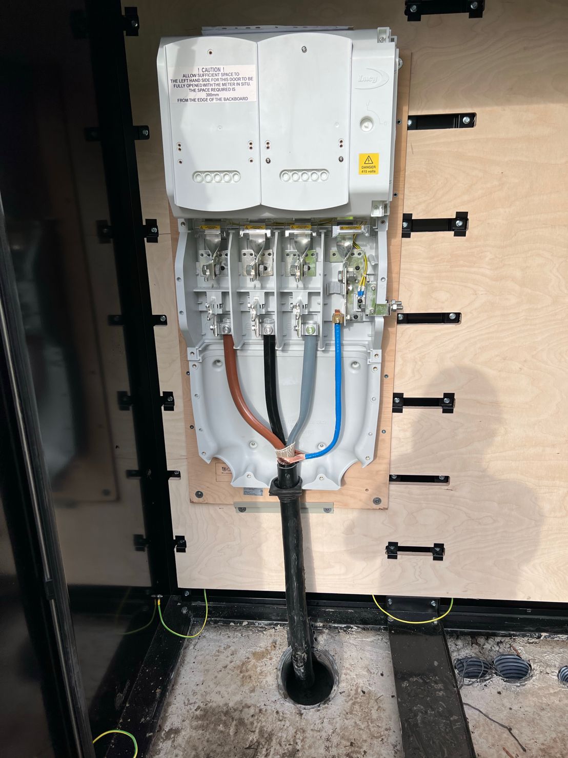 DP Cable Jointing | A white box with a bunch of wires coming out of it.
