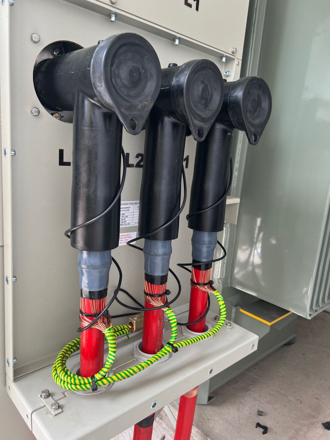 DP Cable Jointing | A bunch of electrical wires are connected to a box.