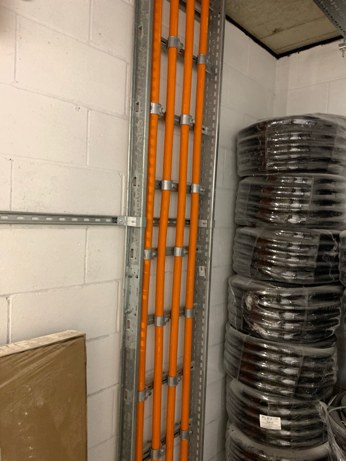 DP Cable Jointing | A room with a bunch of wires on the wall