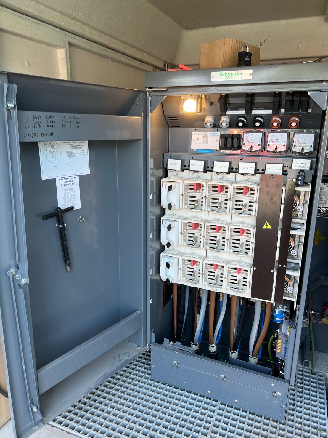 DP Cable Jointing | A large electrical box with a lot of wires coming out of it.