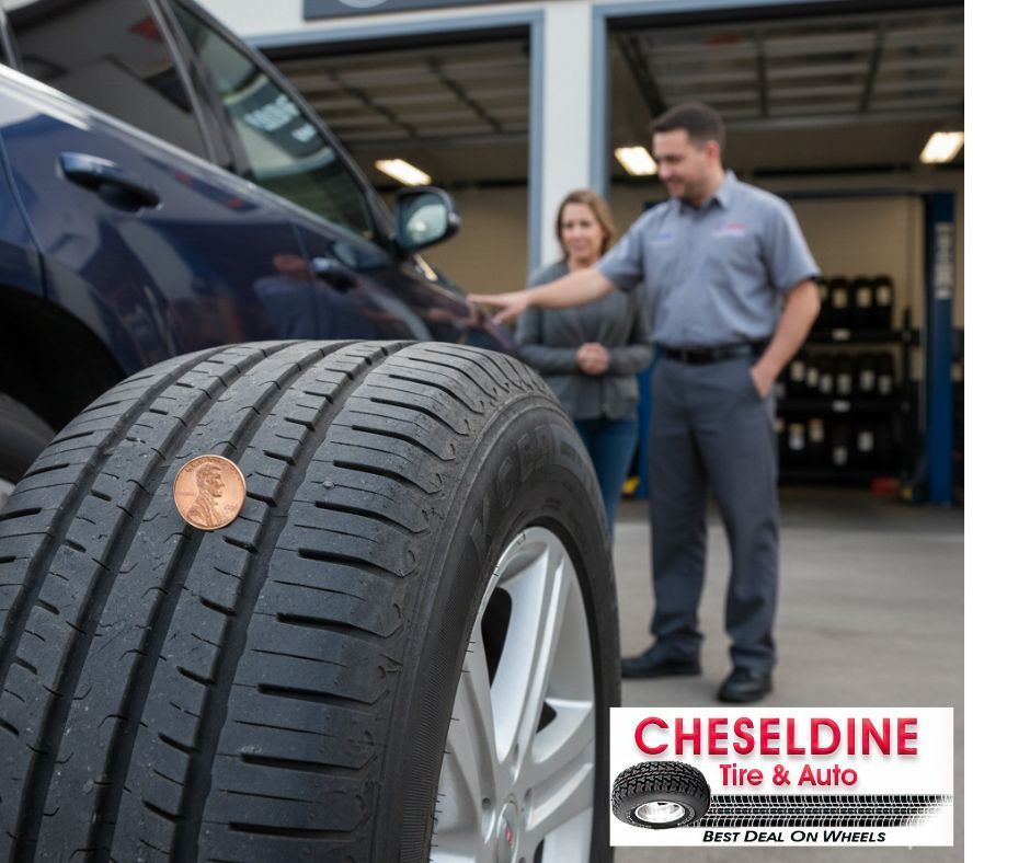 penny shown on tire to indicate tire depth