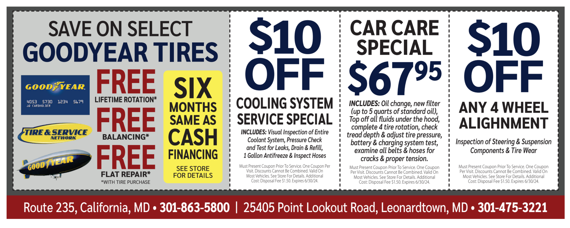 auto repair coupon for auto shop in St. Mary's county md