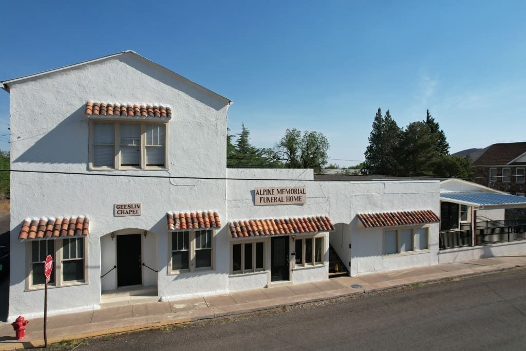 Alpine Memorial Funeral Home- Outside View