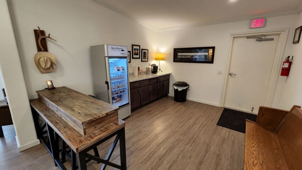 Alpine Memorial Funeral Home- Break Room Area