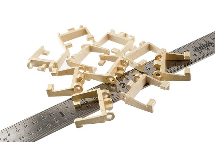 Electronics parts with ruler