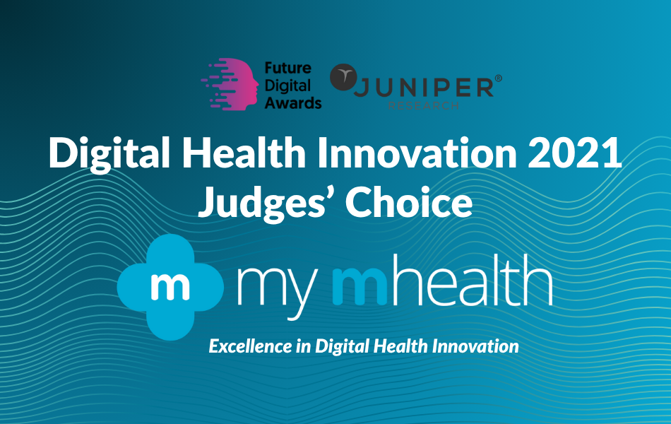 Digital health innovation 2021 winners announced on a purple background